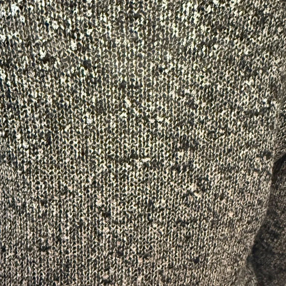 Eileen Fisher Karma Shimmer Metallic Scoop Neck Knit Sweater‎